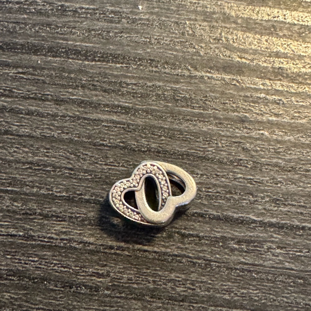 Double heart charm